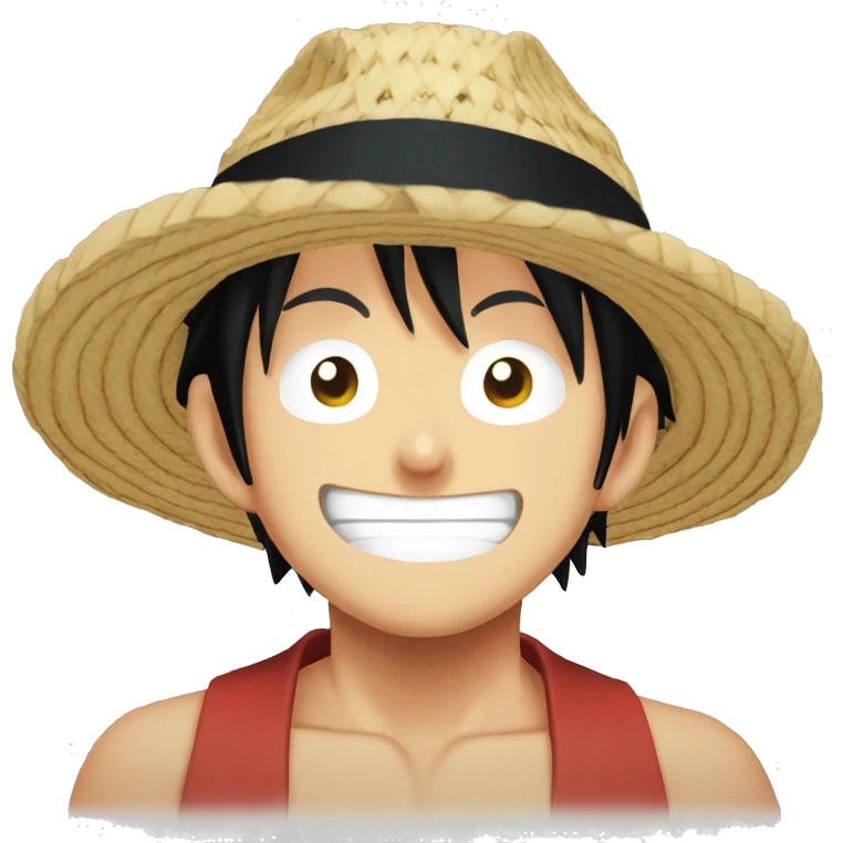 Luffy One Piece Straw Hat emoji