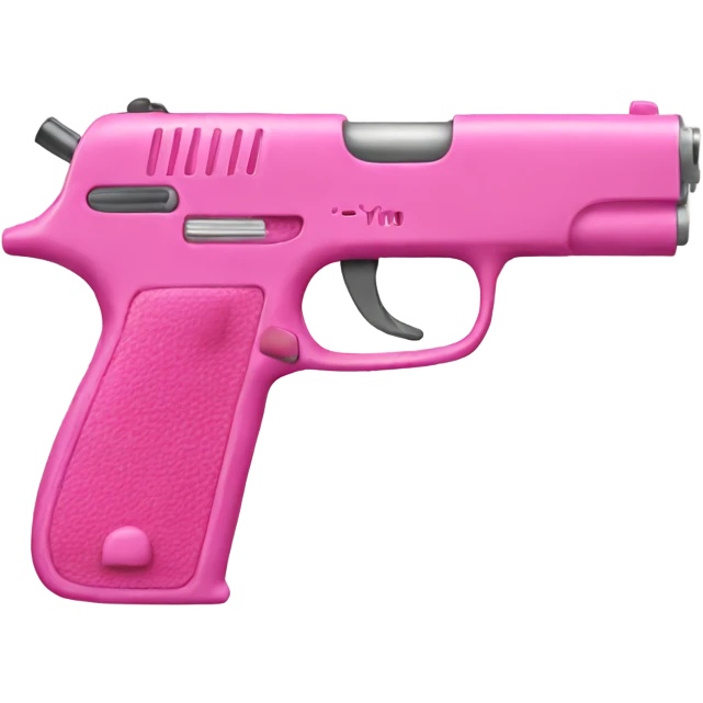 Pink gun emoji