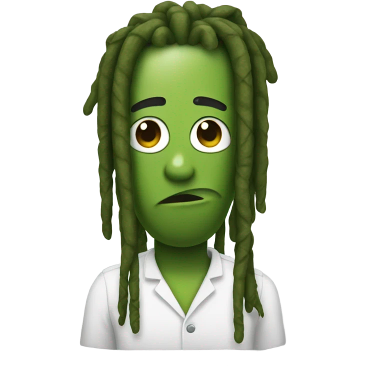 pickle with dreads  emoji