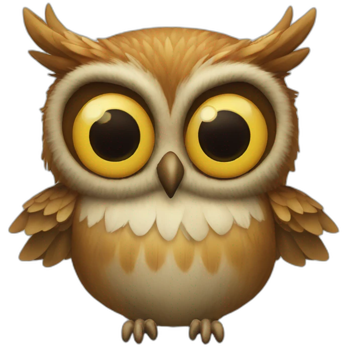 Hibou-couronne-tête emoji