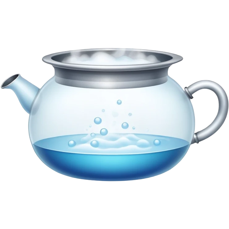 pot with boiling water and steam rising emoji