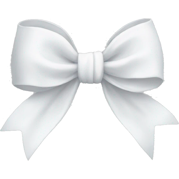 White bow emoji