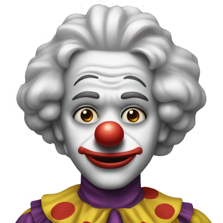 Clown making sad face! emoji