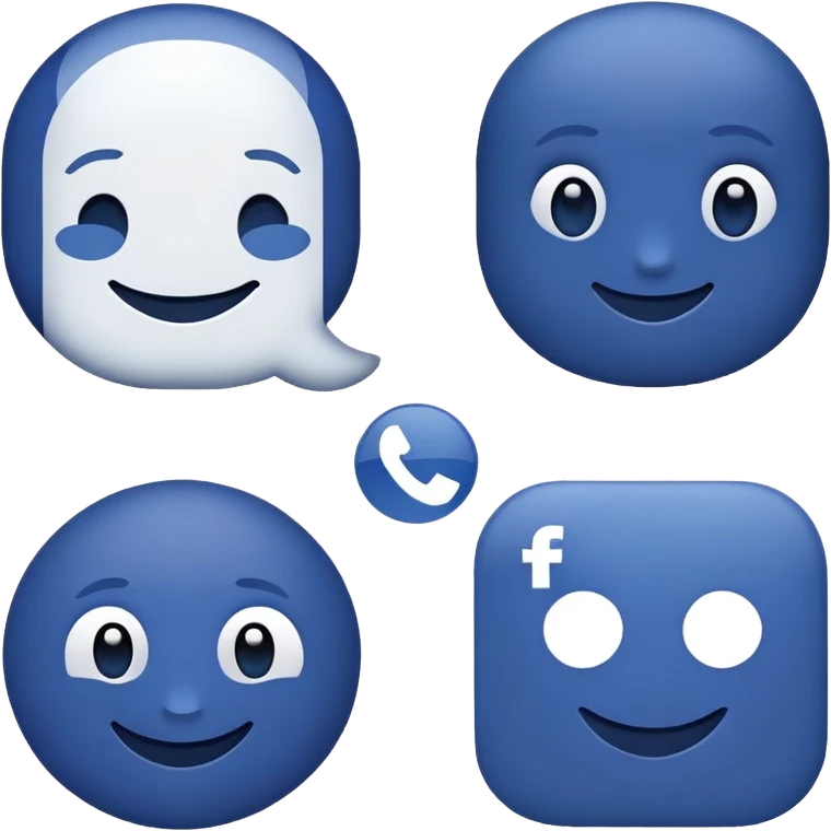 facebook logo emoji style variation 4 emoji