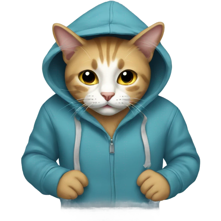 cat with hoodie emoji