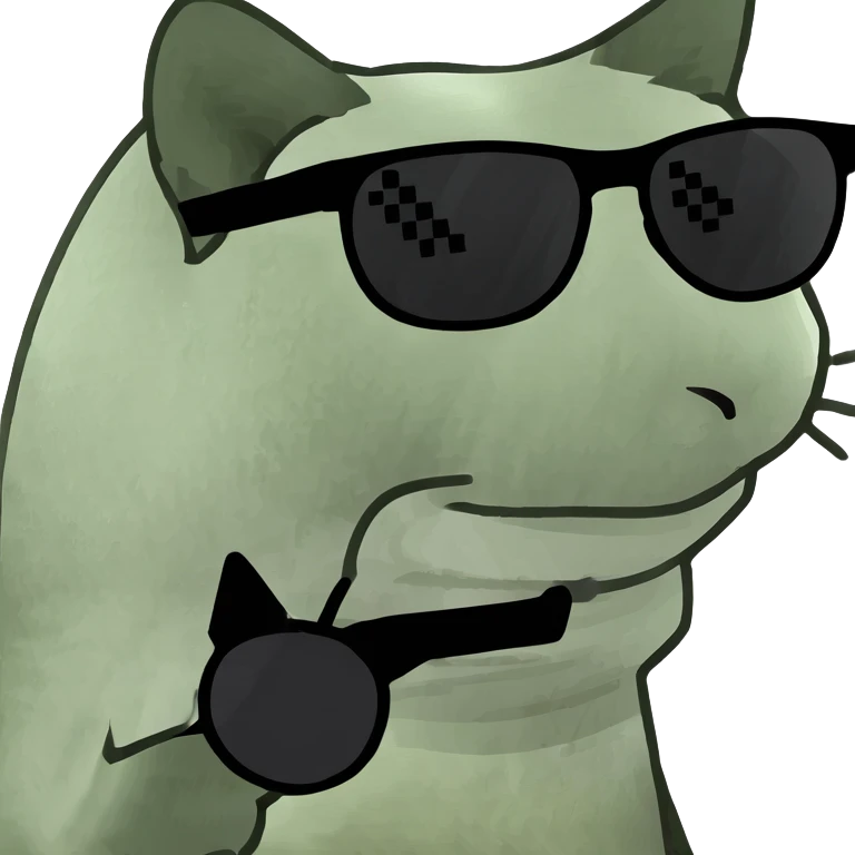 Cat with sunglasses emoji