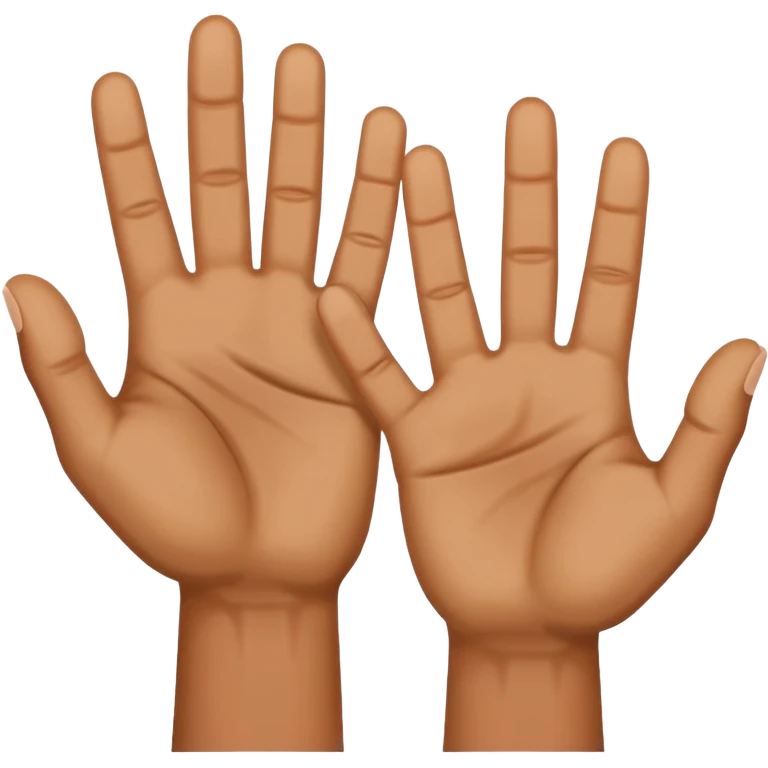 4 finger held up on each hand  emoji