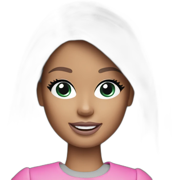 barbie in gray emoji