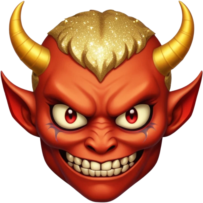 glitter fallen demon evil emoji
