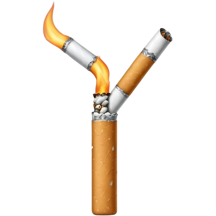 Minimalistic cigarette emoji emoji