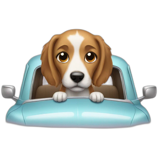 dog in a car  emoji