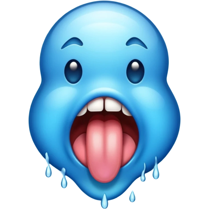 coloreaza limba din emoji ul asta: 👅 cu albastru emoji