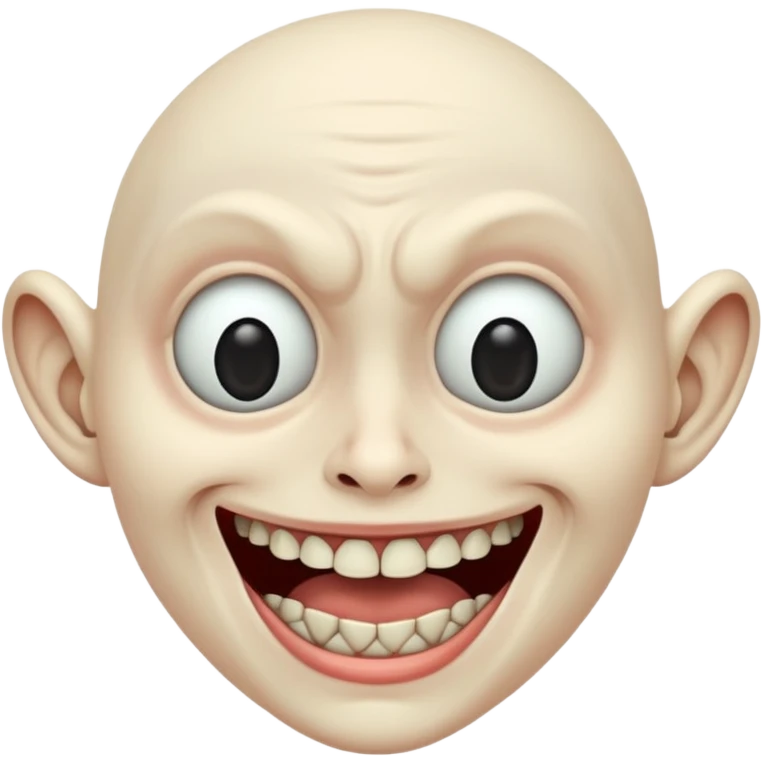 Freaky face emoji