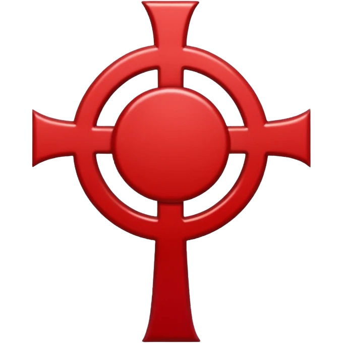 Symbol of sacrifice in berserk in red colour emoji