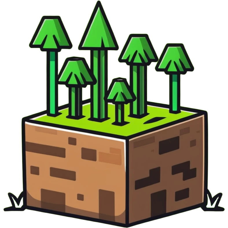 Minecraft grass block emoji