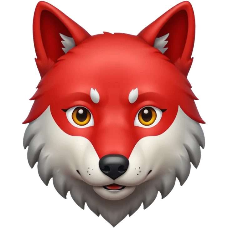 Wolf red emoji