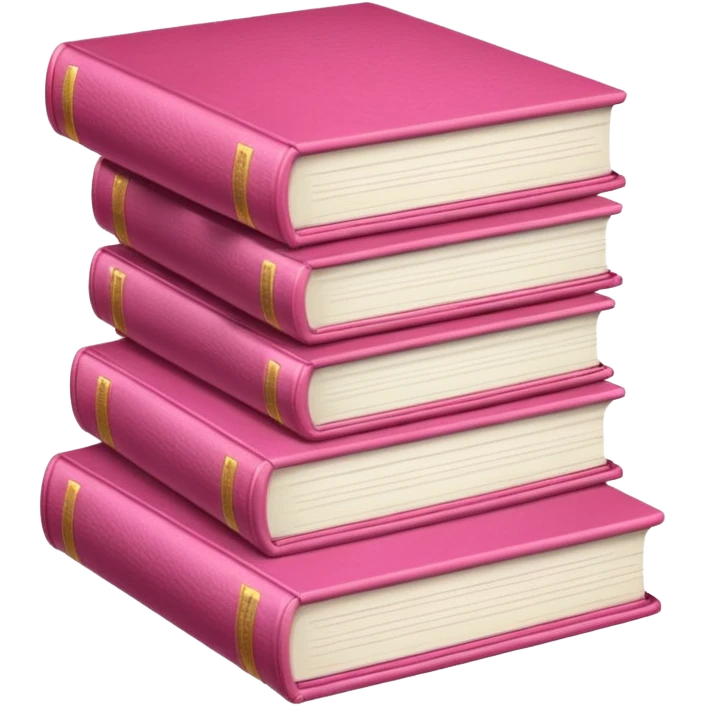 Rózsaszín könyvek emoji