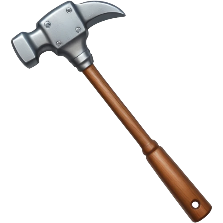 Hammer with wooden handle
 emoji