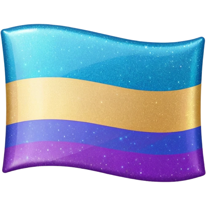 glitter cian and purple lgbtq emoji