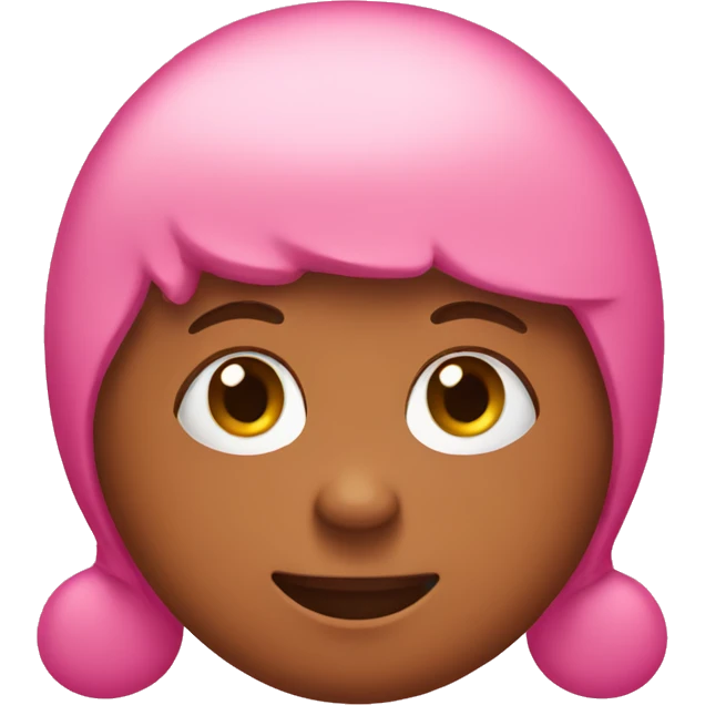 Pink gingerbread girl emoji