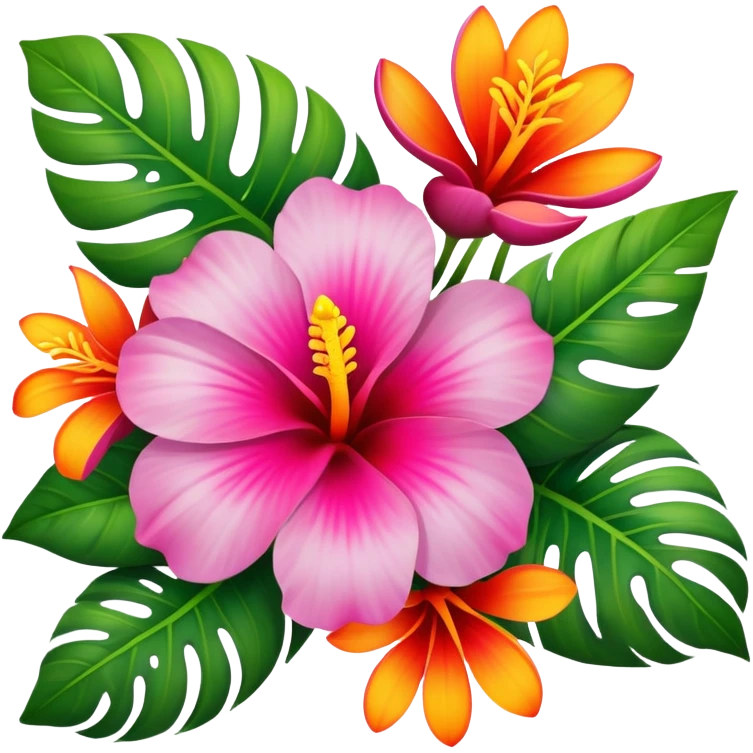 Tropical flower emoji