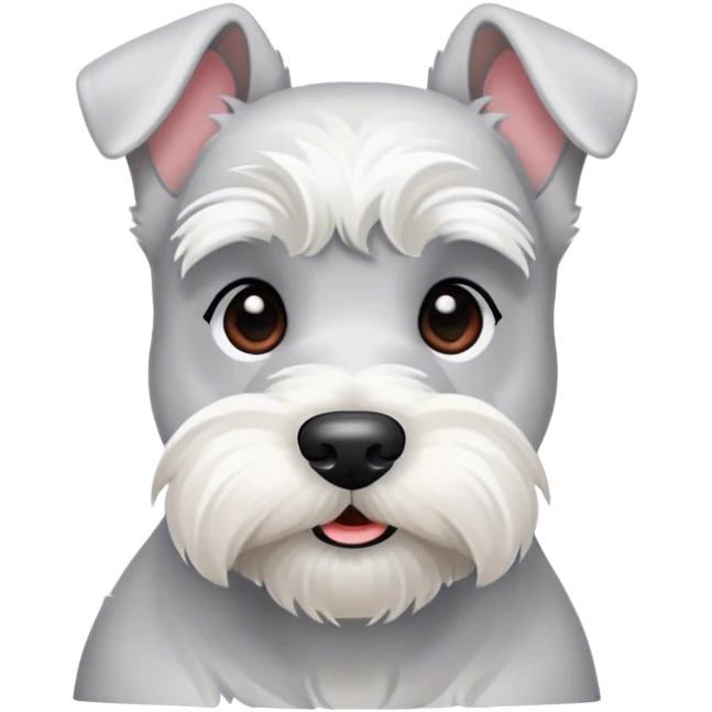 white miniature schnauzer  emoji