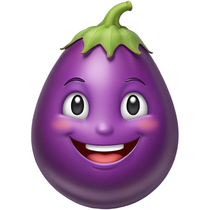 Emoji that has an eggplant attached  emoji