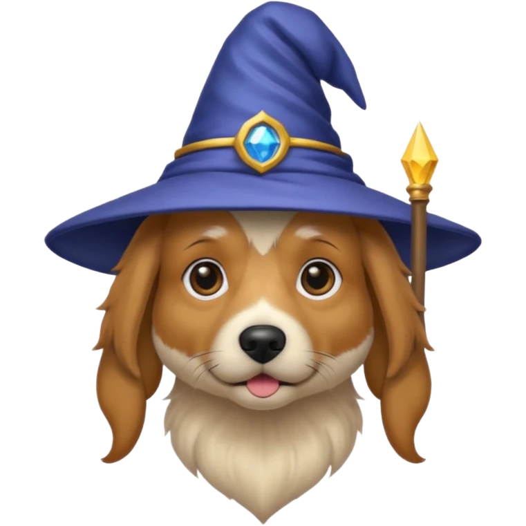 Dog wizard emoji