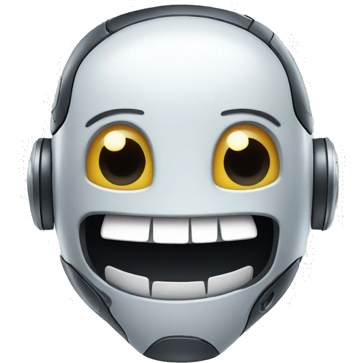 robot smiles emoji