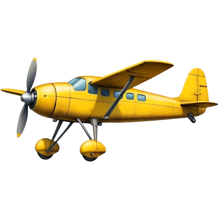 yellow propeller plane emoji