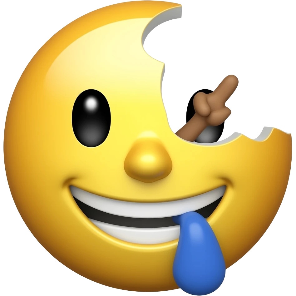 happy half of face missing 67 emoji