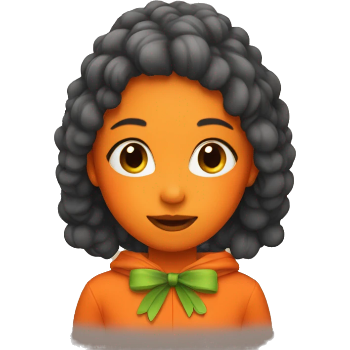 girl in carrot costume  emoji