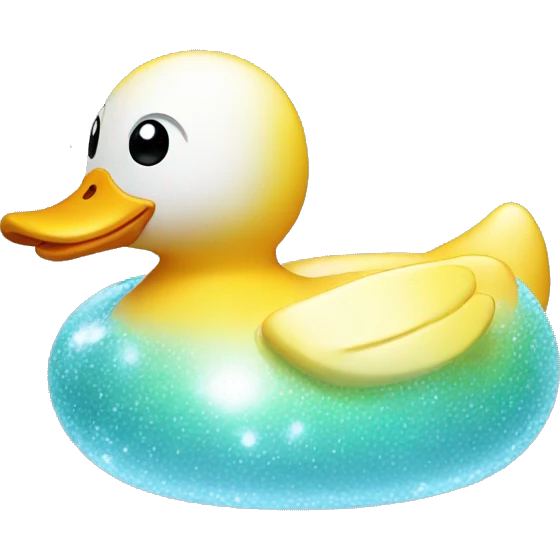 Sparkling rubber duck  emoji