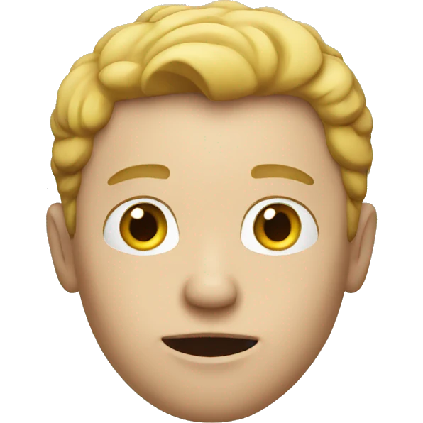 White man questioning emoji