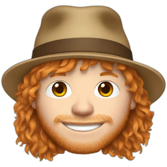 ed Sheeran in a hat emoji