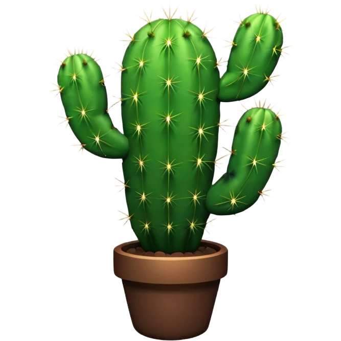 Neon cactus sign emoji