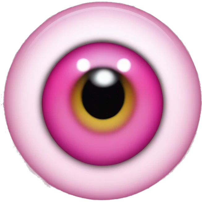 pink evil eye emoji