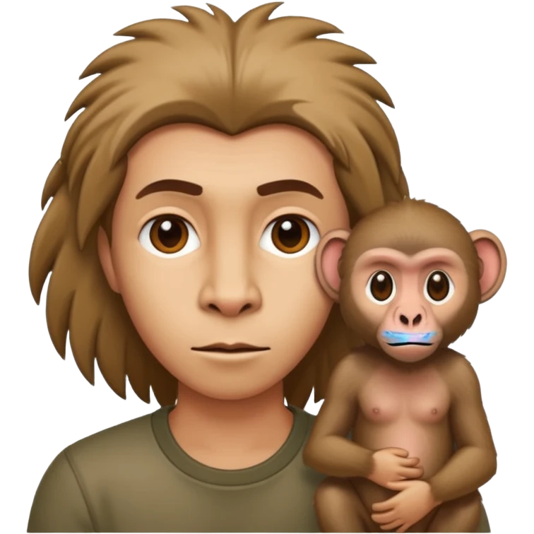 baboon with person  emoji