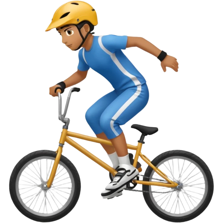 BMX riders with helmets emoji