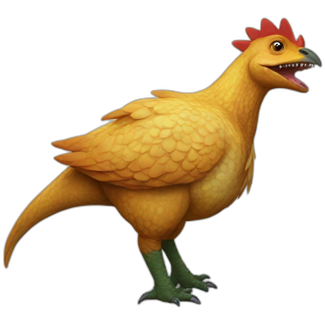 Dinosaur Chicken Hybrid emoji