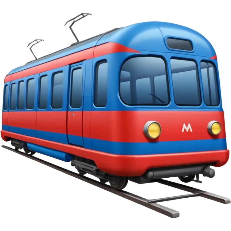 Moscow metro car from the outside emoji