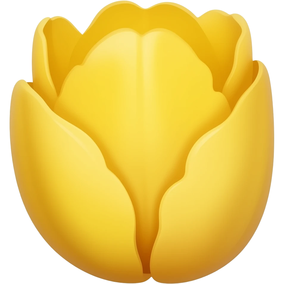 нарисуй желтый бахромчатый тюльпан emoji