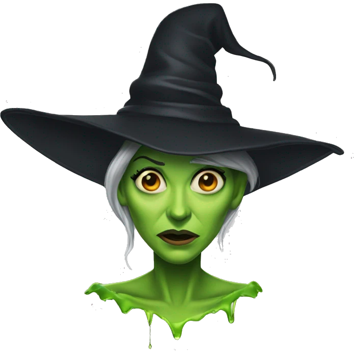 Wicked witch of the west melting emoji