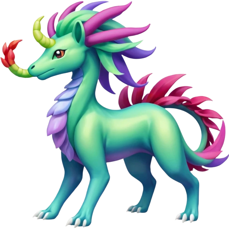 Suicune-Keldeon-Meganium-fusion (full body) emoji