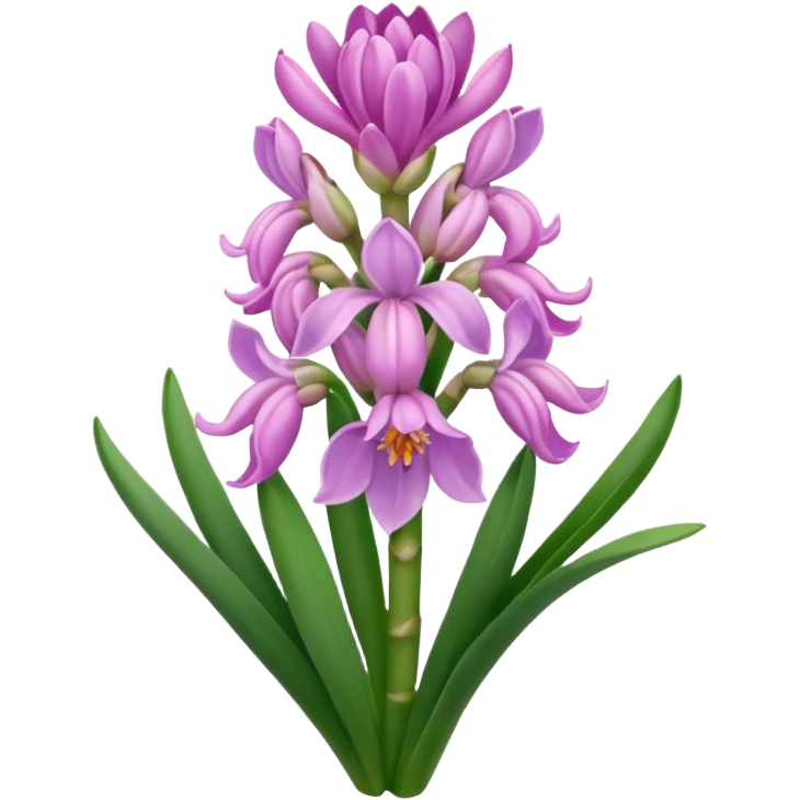 a light margenta  Hyacinth emoji