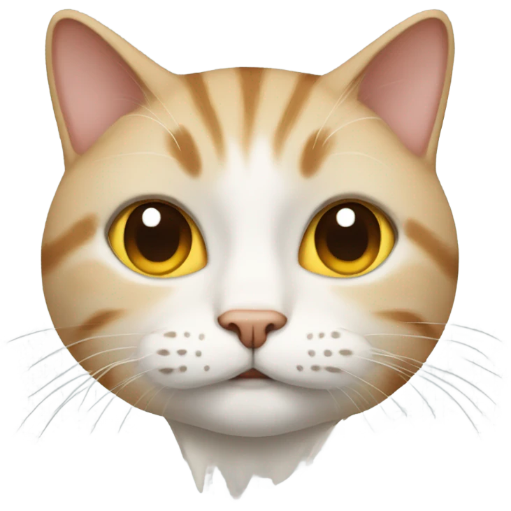 realistic cat with closed eyes emoji