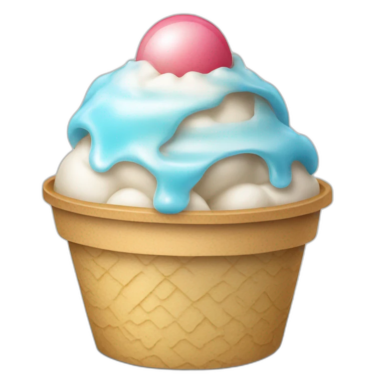 Shaved Ice cream emoji