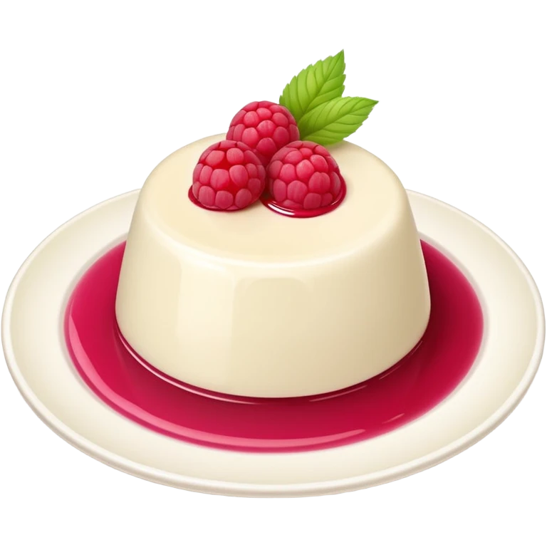 panna cotta on dish emoji
