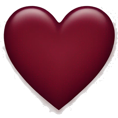 Burgundy heart  emoji