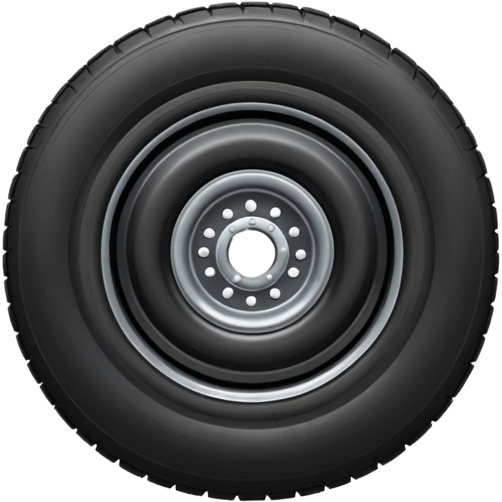 flat semi tire emoji